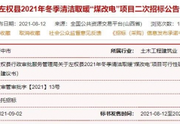 大慶快訊：山東、山西、河北等地12個清潔取暖項目招采公告！